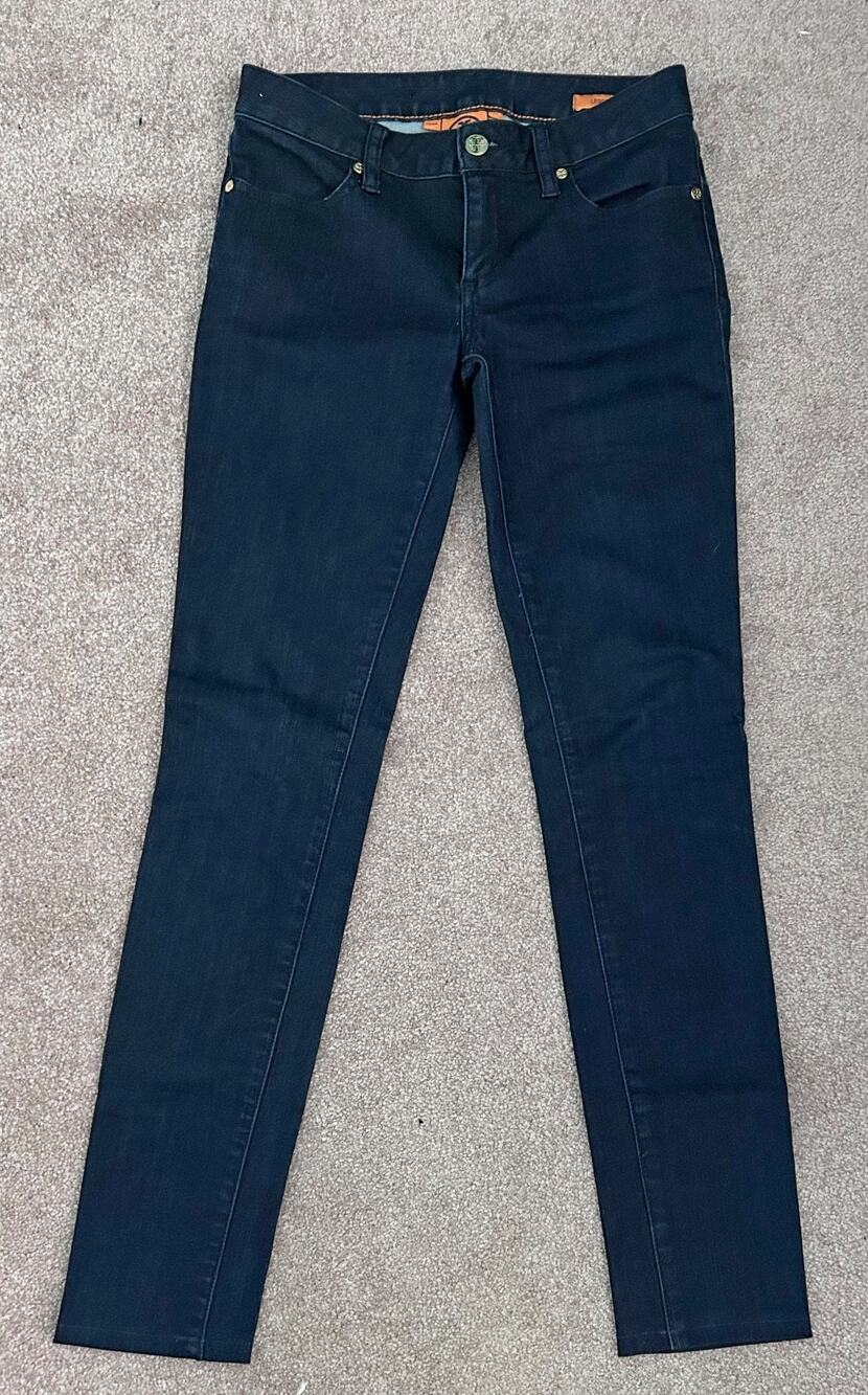 Tory Burch Stretch Denim Jean Legging, Dark Wash, Size 25